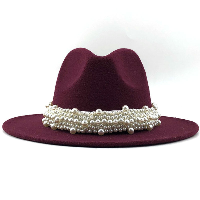 Women's pearl top hat