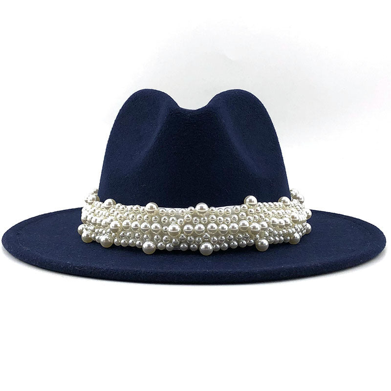 Women's pearl top hat