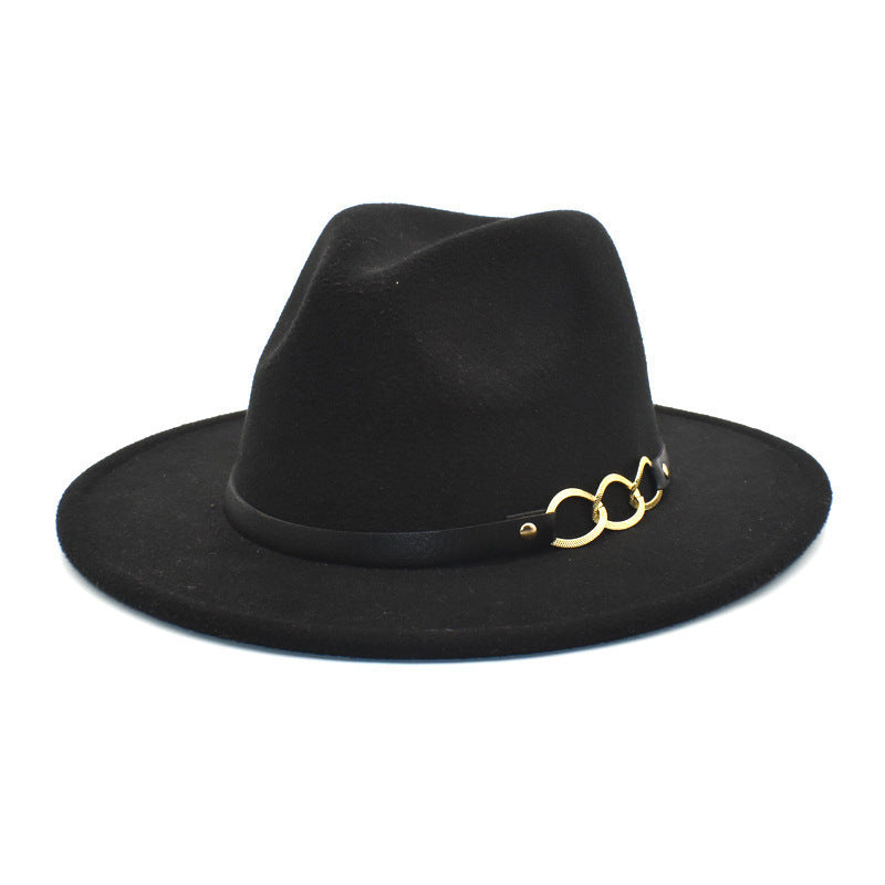 Women's Woolen Top Hat Belt Accessories