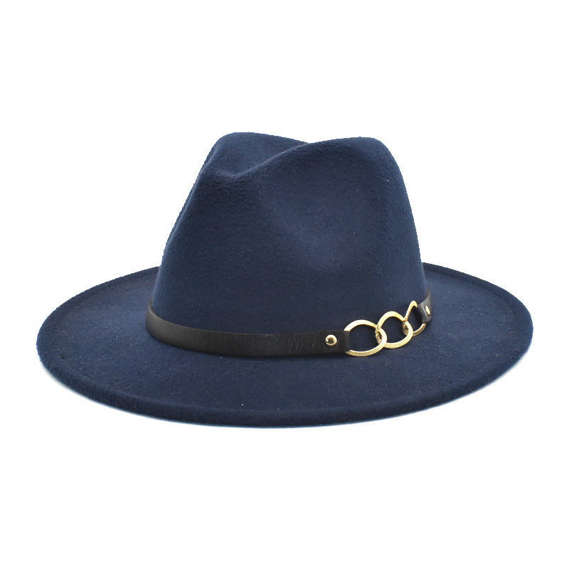 Women's Woolen Top Hat Belt Accessories