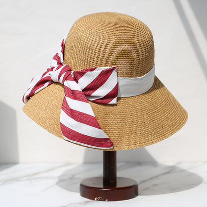 Bow Tie Travel Foldable Beach Hat