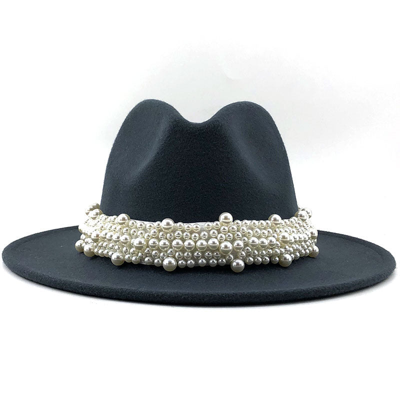 Women's pearl top hat