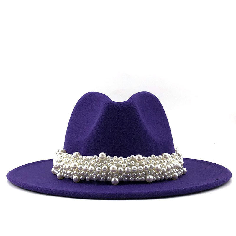 Women's pearl top hat