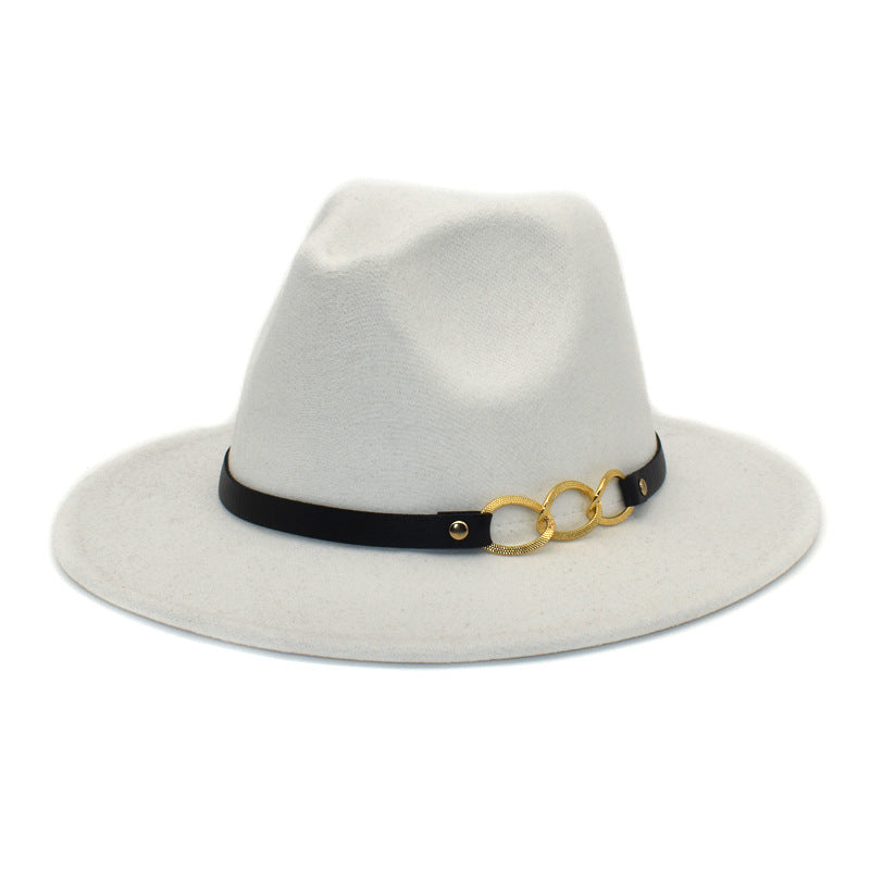 Women's Woolen Top Hat Belt Accessories