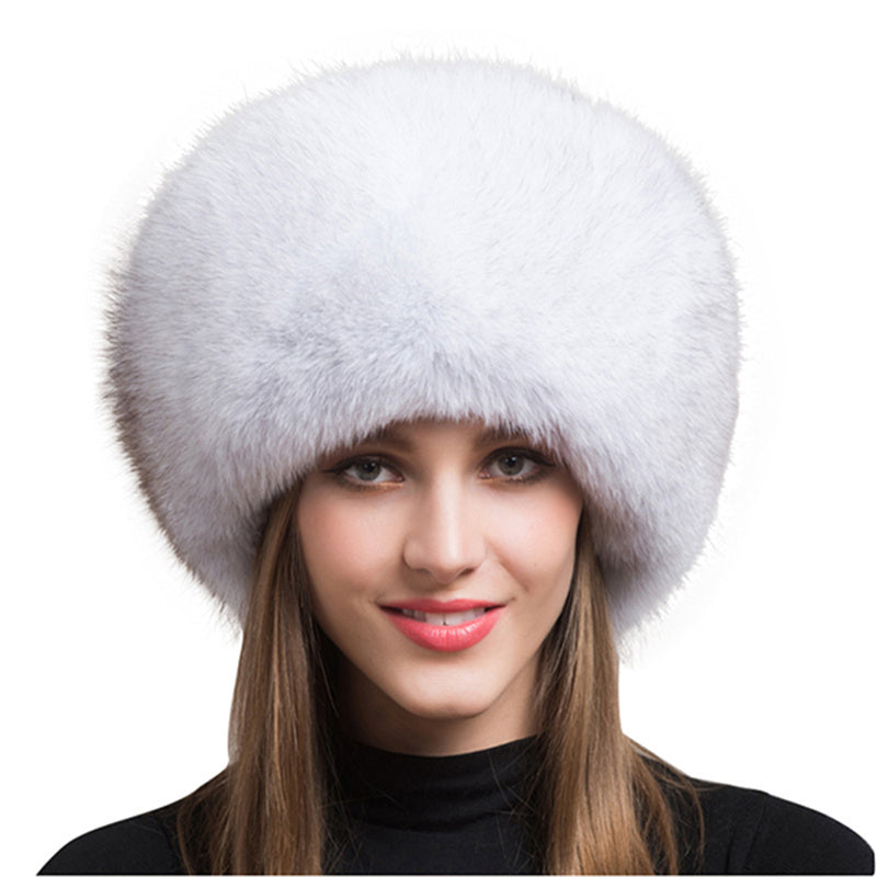 Fox Fur Hat Female Ear Protection