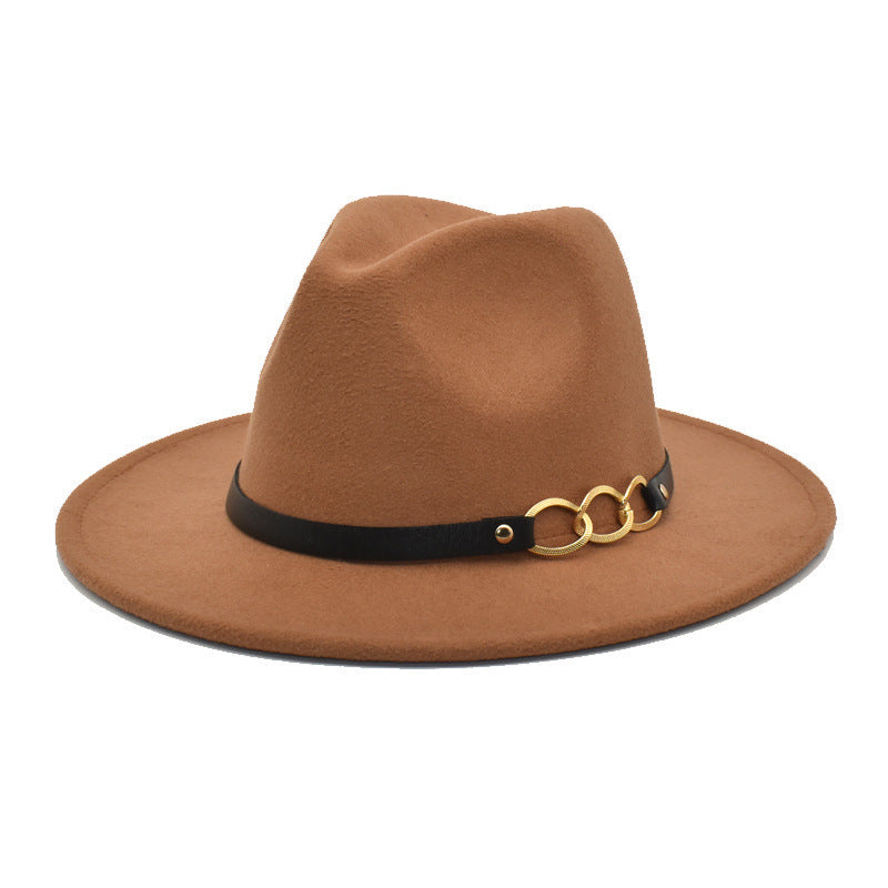 Women's Woolen Top Hat Belt Accessories