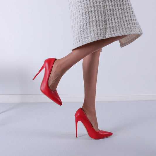 Autumn Stiletto Heel High Heels Pointed Toe Low-cut Shoes Women